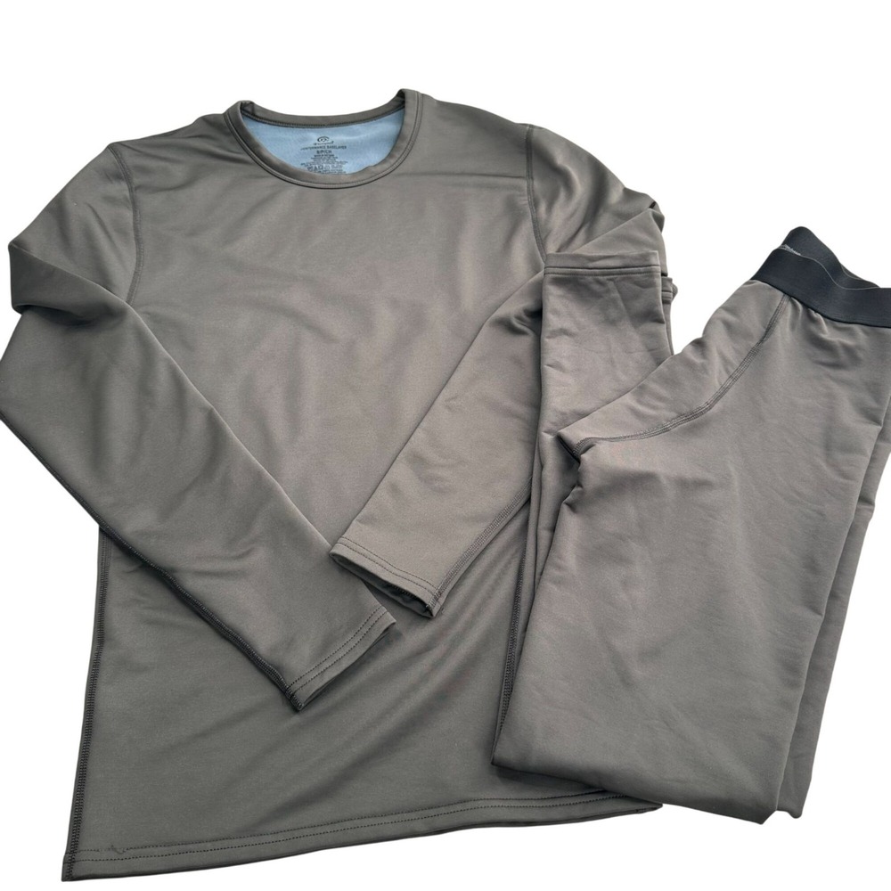 Champion Performance Baselayer Set Small Mens Moisture-Wicking Grey‎ Base Layer